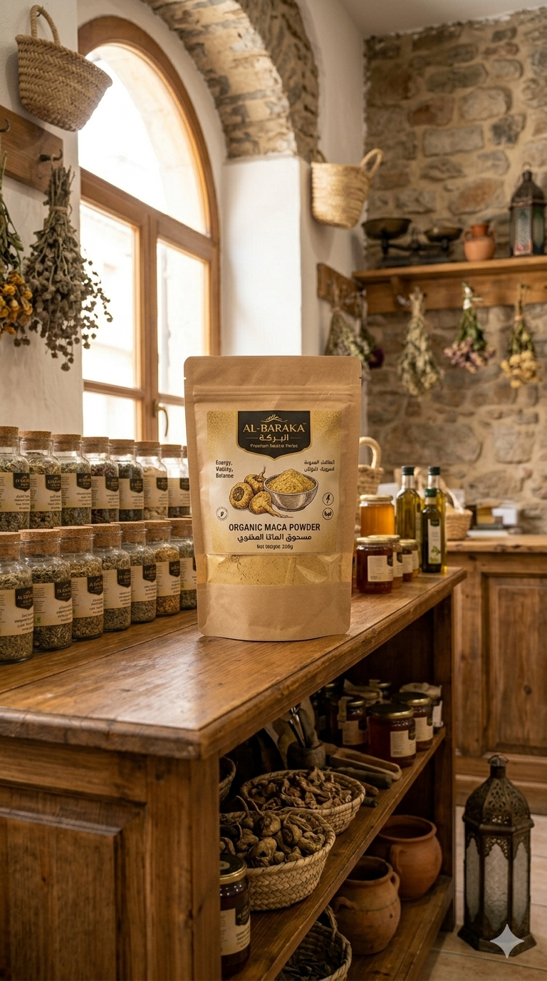 الماكا الملكية - مسحوق الطاقة والنشاط الطبيعي.